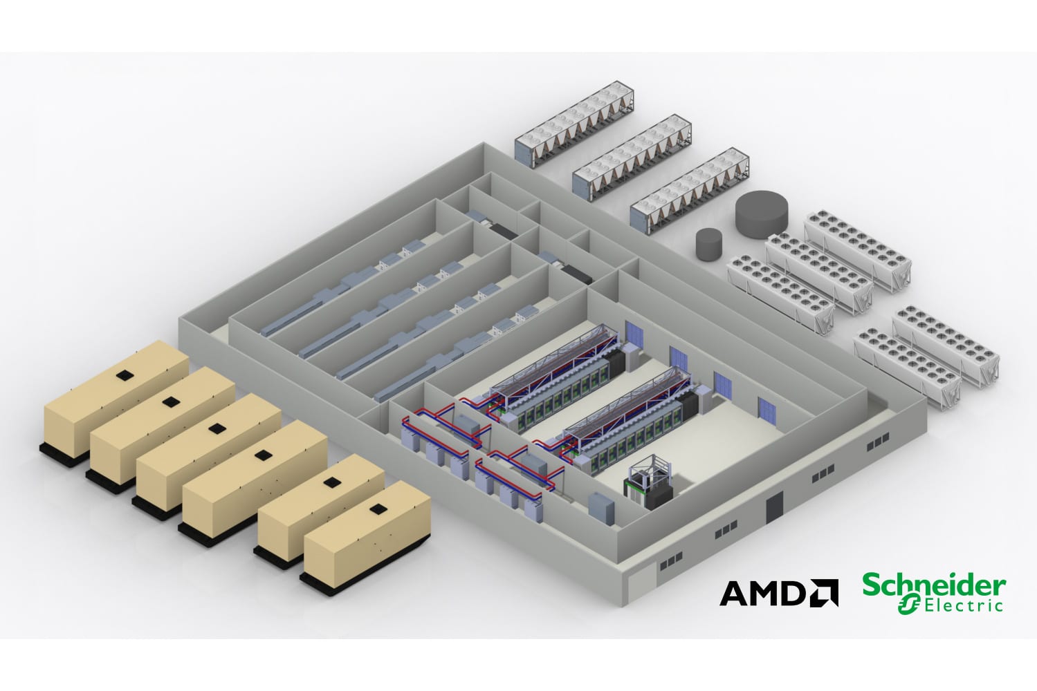 Schneider Electric en AMD brengen eerste Helios Platform Reference Design uit om de uitrol van AI-fabrieken te versnellen 2