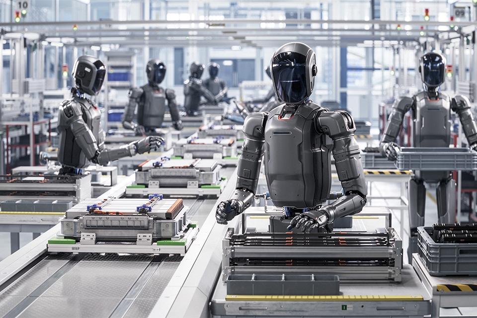 Humanoïde robots en grijpers 2